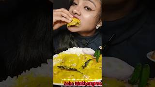 Eating Kadhi Chawal Bread pakora asmrsounds mukbang eatingsounds shortsvideo [upl. by Barcellona]