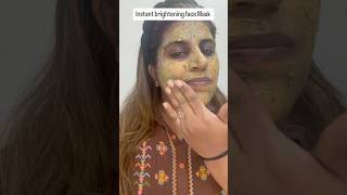 Instant brightening face mask skincare short glowingskin [upl. by Feodora]