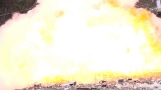 Shooting Propane Tanks in Slow Motion 1000 framessec [upl. by Nnaarual409]