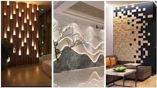 Top 50  Modern Wall Interior Design 2024  Latest Wall Decor Ideas home design wall [upl. by Nedgo11]