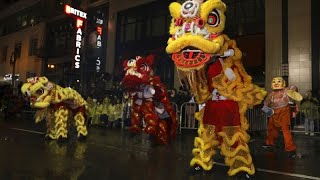 Chinesische Neujahrsparade in New Yorker Chinatown [upl. by Bourke]