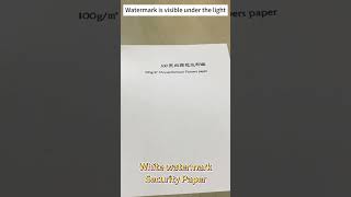 100g white watermark paper printingink ink watermark watermarkpaper [upl. by Dennison]