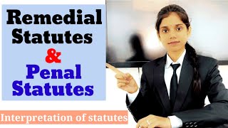 Remedial Statutes and Penal Statutes interpretationofstatutes handwrittennotes Law [upl. by Ymerej328]