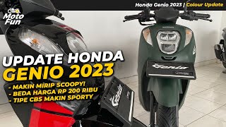 YAKIN MASIH MAU SCOOPY Warna Baru Honda Genio 2023  MotoFun Indonesia [upl. by Demp]