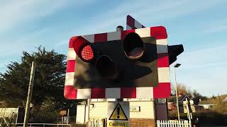 Crediton Station Level Crossing in Devon 15012024 [upl. by Debra622]