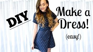 HOW TO SEW A DRESS FROM SCRATCH EASY  Jessica Shaw [upl. by O'Toole]