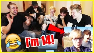 REACTING TO OUR FIRST VINES  CRINGE WARNING  Sam Golbach [upl. by Sol827]