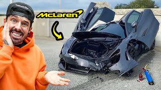 I REBUILT A WRECKED MCLAREN 720s THEN IT SET ON FIRE [upl. by Lorraine]