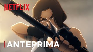 ANTEPRIMA di TOMB RAIDER La leggenda di Lara Croft  Netflix Italia [upl. by Anilehcim]