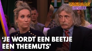 Johan tegen Hélène Je wordt een beetje een theemuts  VANDAAG INSIDE [upl. by Asirrac]