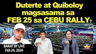 Duterte at Quiboloy magsasama sa Feb 25 Cebu Rally [upl. by Laicram]