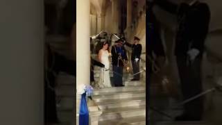 Matrimonio con picchetto donore per la giornalista Nadia DAmato [upl. by Avron]