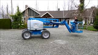 Genie Z4525J Boom Lift in action [upl. by Adnilem]