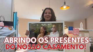 ESPEREI PARA ABRIR OS MEUS PRESENTES DE CASAMENTO COM VOCÊS [upl. by Allerim]