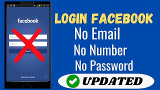 How To Login To Facebook Without Phone Number And Email [upl. by Lombardo766]