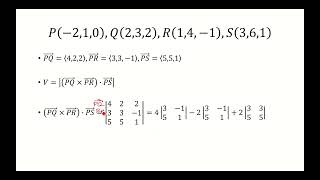 Find the volume of the parallelepiped with edges PQ PR and PS 𝑃−210𝑄232𝑅14−1𝑆361 [upl. by Dorsman]