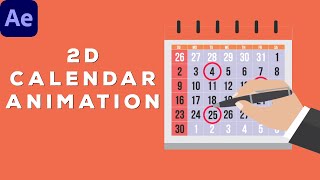 Mark Calendar Animation  After Effects Tutorial [upl. by Inotna]