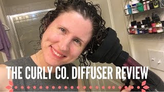 THE CURLY CO DIFFUSER REVIEW  CURLY GIRL METHOD [upl. by Niriam]