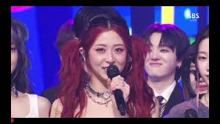 LE SSERAFIM EASY 5TH WINENCORE STAGE ON INKIGAYO [upl. by Leiru]