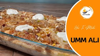 How To Make Umm Ali With Bakarkhani  Egyptian Dessert  D Foods [upl. by Cerelia94]