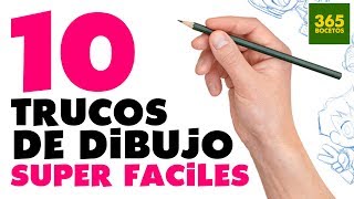 1O TRUCOS PARA APRENDER A DIBUJAR  10 Life Hacks para dibujantes  paso a paso [upl. by Favien]