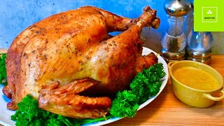 Cómo hacer Pavo al Horno que quede jugoso con su Salsa [upl. by Gelman429]