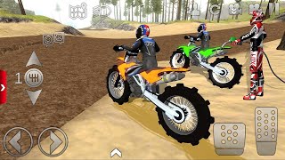 Offroad Outlaws Online Multiplayer Extreme Motocross Mud Driving Motorcycle Stunt Android Gameplay [upl. by Gerik261]