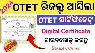 OTET Certificate Download Online  OTET Digital Certificate Download 2024 otetcertigicate [upl. by Ahsata492]