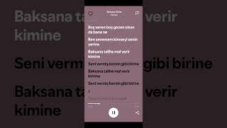 Göksel  Baksana Talihe  Speedup  Lyrics  spotify speedup keşfet tiktok [upl. by Einahpehs]