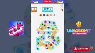 Screw Out Jam Puzzle  Level 79  Gameplay walkthrough [upl. by Akinas294]