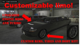 Gta 5  How to upgrade amp customize a limo WITHOUT MODS [upl. by Mcconnell]