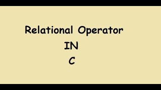 9 Relational Operator In Tamil  C Programming [upl. by Sperry314]