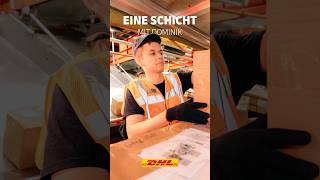 Paketsortierer Dominik nimmt euch mit auf seine Schicht in der Sortierhalle am DHL Hub Leipzig 🎥📦 [upl. by Todhunter]