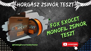 FOX Exocet 030mm monofil horgász zsinór teszt monofil [upl. by Alicirp]