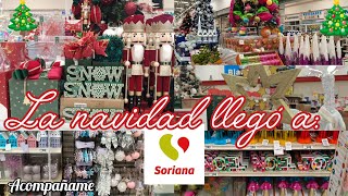 recorrido por soriana ya llego la navidad acompañame christmas decoracion decor [upl. by Karalee]