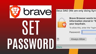 How to Set Password in Brave Browser [upl. by Duhl144]