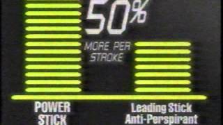 Power Stick antiperspirant ad  1991 [upl. by Kilian]