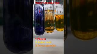 Ferric chloride test to distinguish between Phenol and Carboxylic acid12 organic chemistry [upl. by Clifton67]