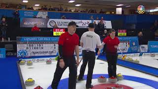 Olympic Mixed Doubles Curling Trials  Becca And Matt Hamilton Are FinalsBound [upl. by Anenahs]