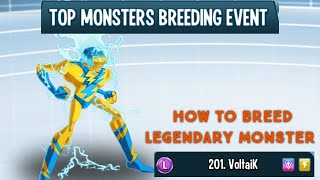 Monster Legends  How To Breed Legendary VoltaiK In New Breeding Event [upl. by Idac786]