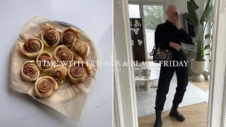 BLACK FRIDAY SALES CINNAMON ROLLS amp CHAT WITH FRIENDS  VLOG NO 45 [upl. by Marlee]