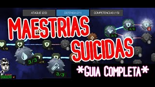 Mcoc Maestrias Suicidas Guía Completa Y Todo lo Que Debes Saber [upl. by Vitus]