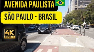 Avenida Paulista 4K  São Paulo  Brasil WALKING TOUR [upl. by Niamrahc]