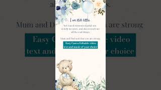 Godparents proposal video editable on Canva 🩵 godmother godfather proposal [upl. by Enilauqcaj]