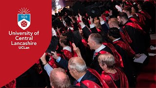 University of Central Lancashire Graduation Ceremony Wednesday 11 December 3pm [upl. by Hagood]