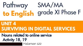 Pathway to English kelas 11 Unit 4 Part 18 and Part 19 Nouns related to online service halaman 122 [upl. by Yule]