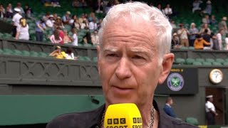 John McEnroe does a 180 at Wimbledon after telling Nick Kyrgios off live on BBC [upl. by Llydnek855]