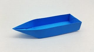 How to Make a Paper Boat Canoe for Kids that Floats  Origami Boat Tutorial [upl. by Leunamne]