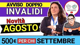 🔴 INVALIDI PARZIALI e TOTALI NOVITÀ AGOSTO ➡ PENSIONE INCREMENTI BONUS CAREGIVER DISABILITY CARD [upl. by Petty559]