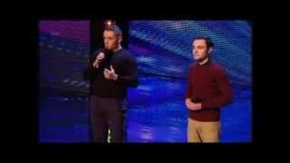 BRITAINS GOT TALENT 2013  RICHARD amp ADAM AUDITION [upl. by Lynnelle]